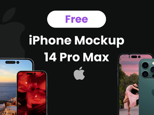 iPhone 14 Pro Max Mockup Design
