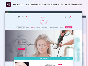 E-commerce Cosmetics Website Template<
