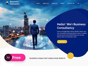 Business Consultant Website Template<