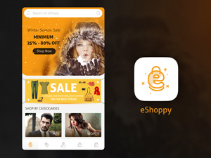 eCommerce App Homescreen<