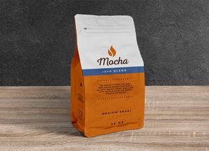 Coffee Pouch Packaging Bag Mockup