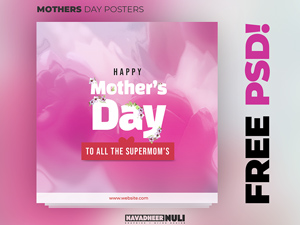 Mothers Day Poster Template