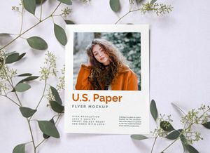 U.S. Paper Letter Size Flyer Mockup