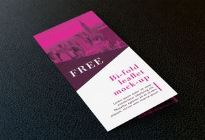 Bi-Fold Leaflet / Brochure Mockup