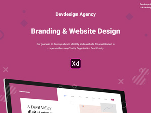 Devdesign Agency XD UI Website Template