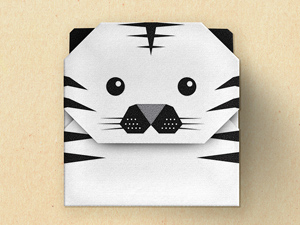 Origami Tiger Envelope<