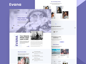 Creative Agency Website Template - Evana