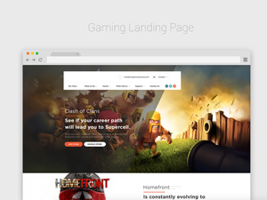 Gaming Landing Page