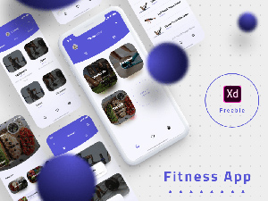 Fitness App Designed With Adobe Xd