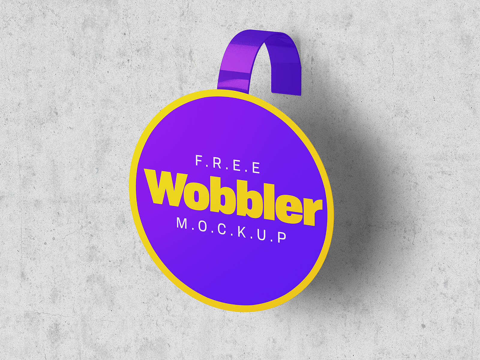Round & Square Shelf Wobbler Mockup Set