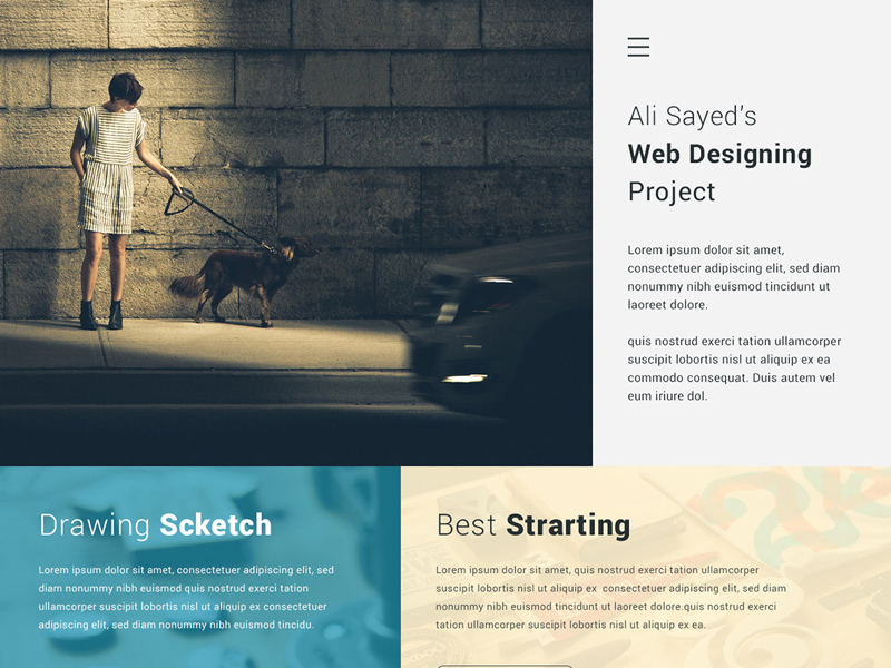 Creative Minimal Business Agency Webpage Design